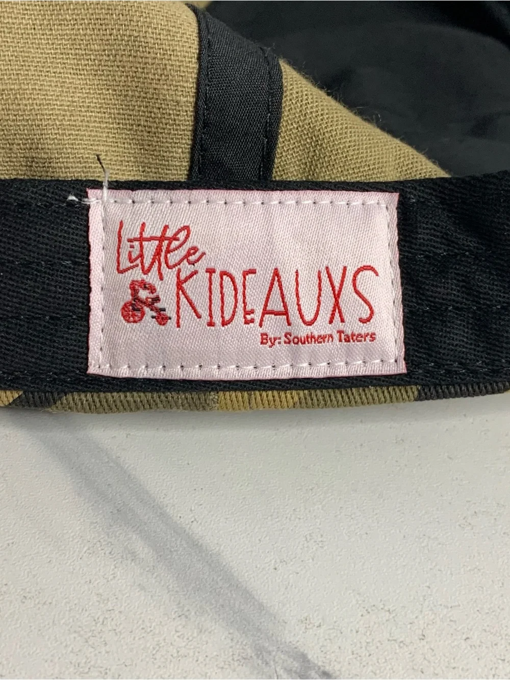 Camo little Kideauxs Baseball Hat with Embroidered Flying Duck